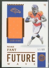 Noah Fant /60 Card 2020 Panini Encased Future Wave Jersey Materials #20 
