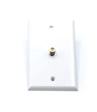THE CIMPLE CO White Video Wall Jack for Coax Cable F Type Coaxial Wallplate (...