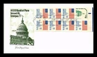 DR JIM STAMPS US COVER FLAG OVER CAPITOL $1 BOOKLET PANE FDC INTERPEX 77