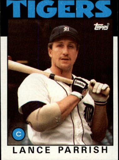 1986 Topps #740 Lance Parrish - BB