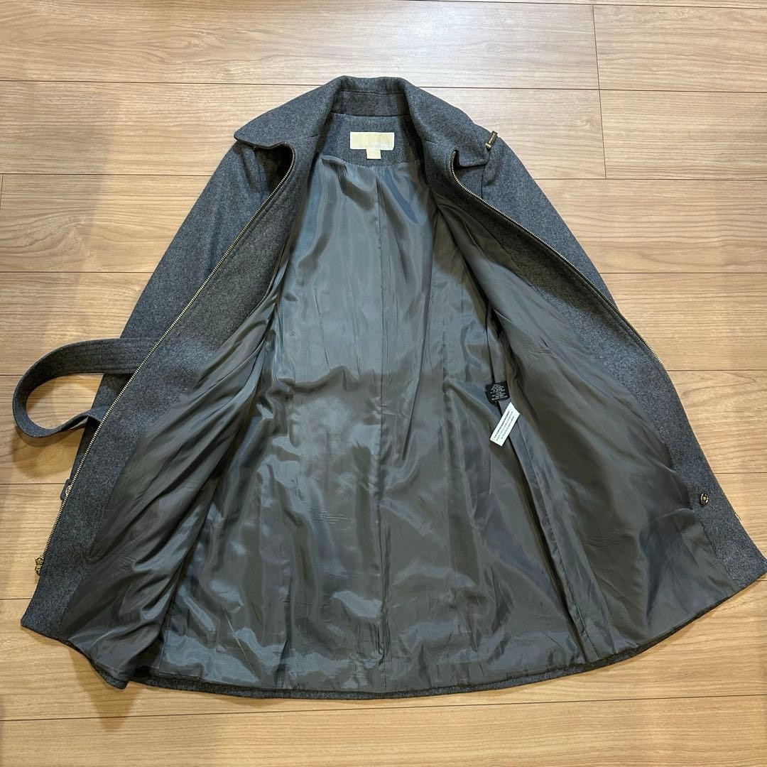 Michael Kors Gray Wool-Polyester Chesterfield Coa… - image 2