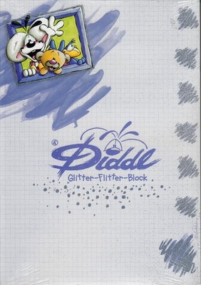 Diddl-Block A4 Glitter-Flitter. komplett 50 Blätter, originalverpackt