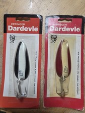 Daredevle Daredevlet Spoons- 3/4 and 3/5 oz Lot of 2- Made in Dearborn, MI NOS