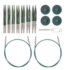 Interchangeable Knitting Needle Set Short Circular Tips Craft Kit
