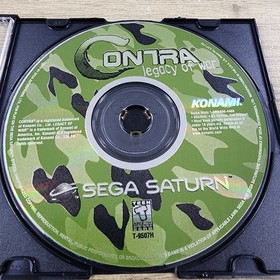 USED AUTHENTIC WORKING -) CONTRA LEGACY OF WAR (- GAME DISC ONLY - SEGA SATURN