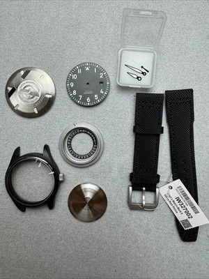for IWC Pilots Watch Top Gun 2892/9015 41mm Stainless steel Watch Case With Band