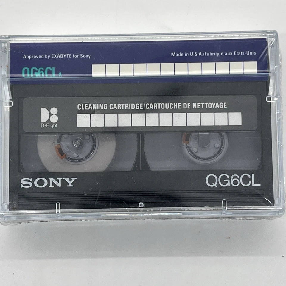 Sony QG6CL  Computer Grade  8mm 6CL Cleaning Cartrige 3er Set Neu Sealed - Bild 4 von 4