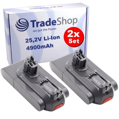 2x Akku 25,2V 4900mAh für Dyson V11 2020 Outsize, V15 Detect Staubsauger