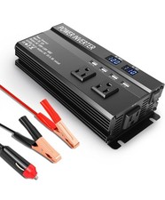 1200W Peak Power Inverter, Inverter 12v to 110v with Fast Charging 2.4A USB and
