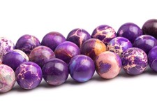 Purple Sea Sediment Imperial Jasper Gemstone 6MM Round AAA Loose Beads