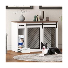 Large Dog Crate, Dog Crates for Medium Dogs, 47.2" Dog Kennel Indoor with Dra...