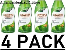 Nature's Way Calcium & Vitamin D3 Liquid Citrus 16 fl oz x 4 PACK****
