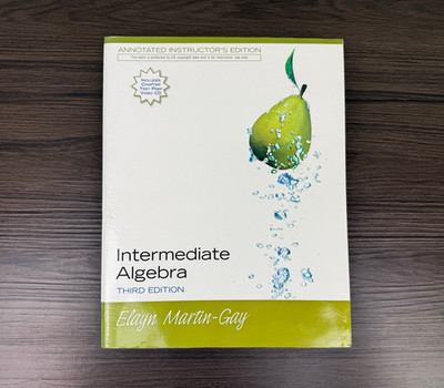 Intermediate Algebra: Annotated Instructor's Edition (AIE) with CD, 3rd Edition