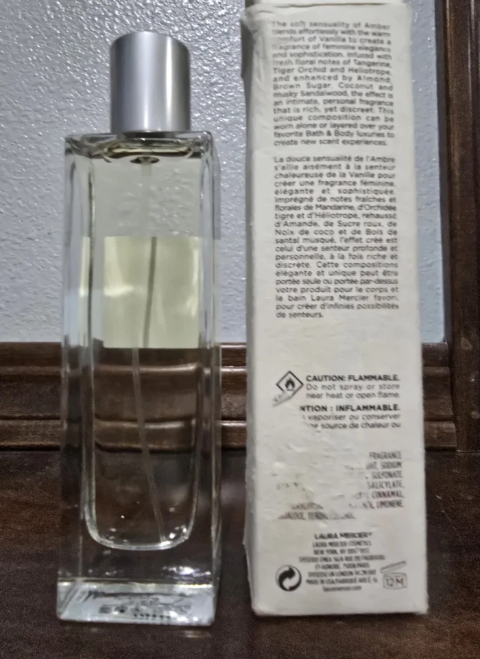 Eau de Toilette para mujer Laura Mercier AMBRE vainilla 1,7 fl oz nuevo en caja... Foto 2 de 4