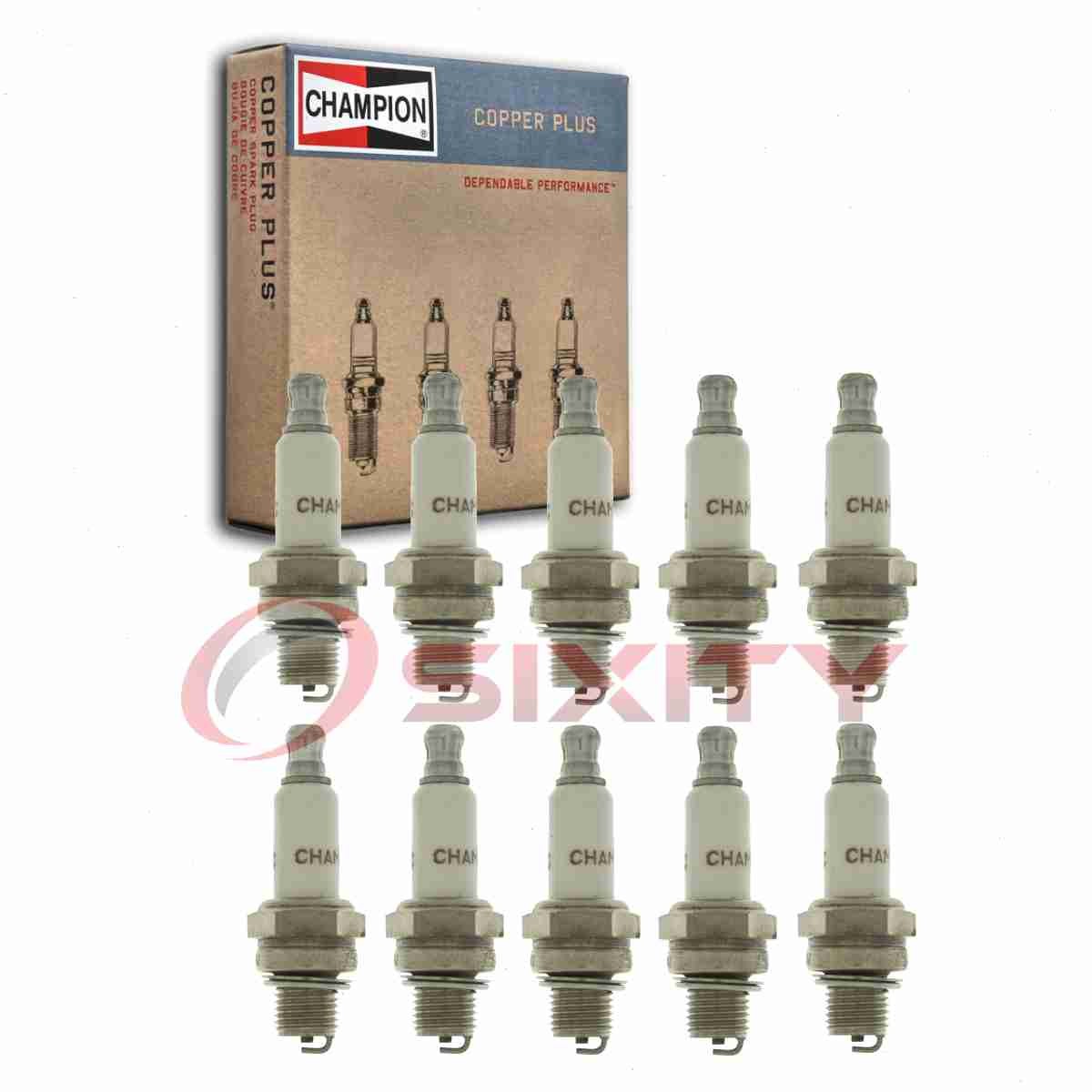 10 pc Champion Copper Plus 978 Spark Plugs for RY4C CMR7A CMR6A 7543 6784 hp