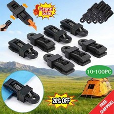 100PCS Plastic Clips Adjustable Heavy Duty Lock Grip for Tarp  Shade Cloth USA 