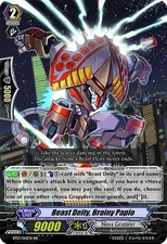 Vanguard TCG card BT13/012EN RR Beast Deity, Brainy Papio Catastrophic Outbreak
