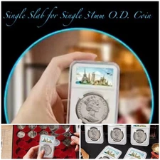 Single - 31mm Coin Slab Display Holder Storage for Kennedy, Liberty Half Dollar