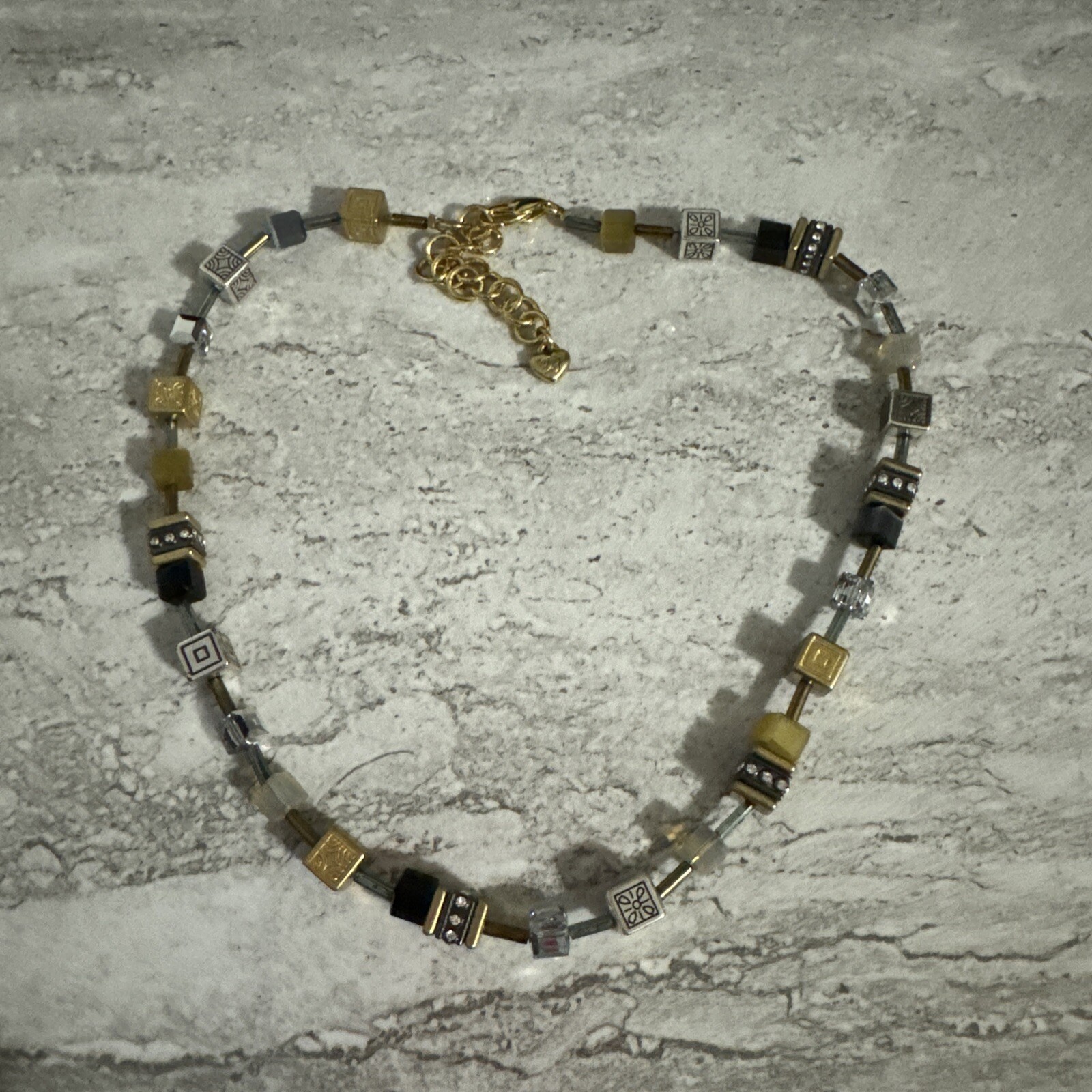 Brighton Silent Code  Necklace Square Crystal/Gla… - image 2