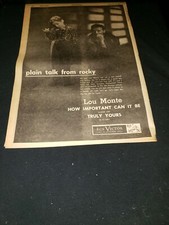 Lou Monte How Important Can It Be Rare Original 1955 Promo Poster Ad Framed!