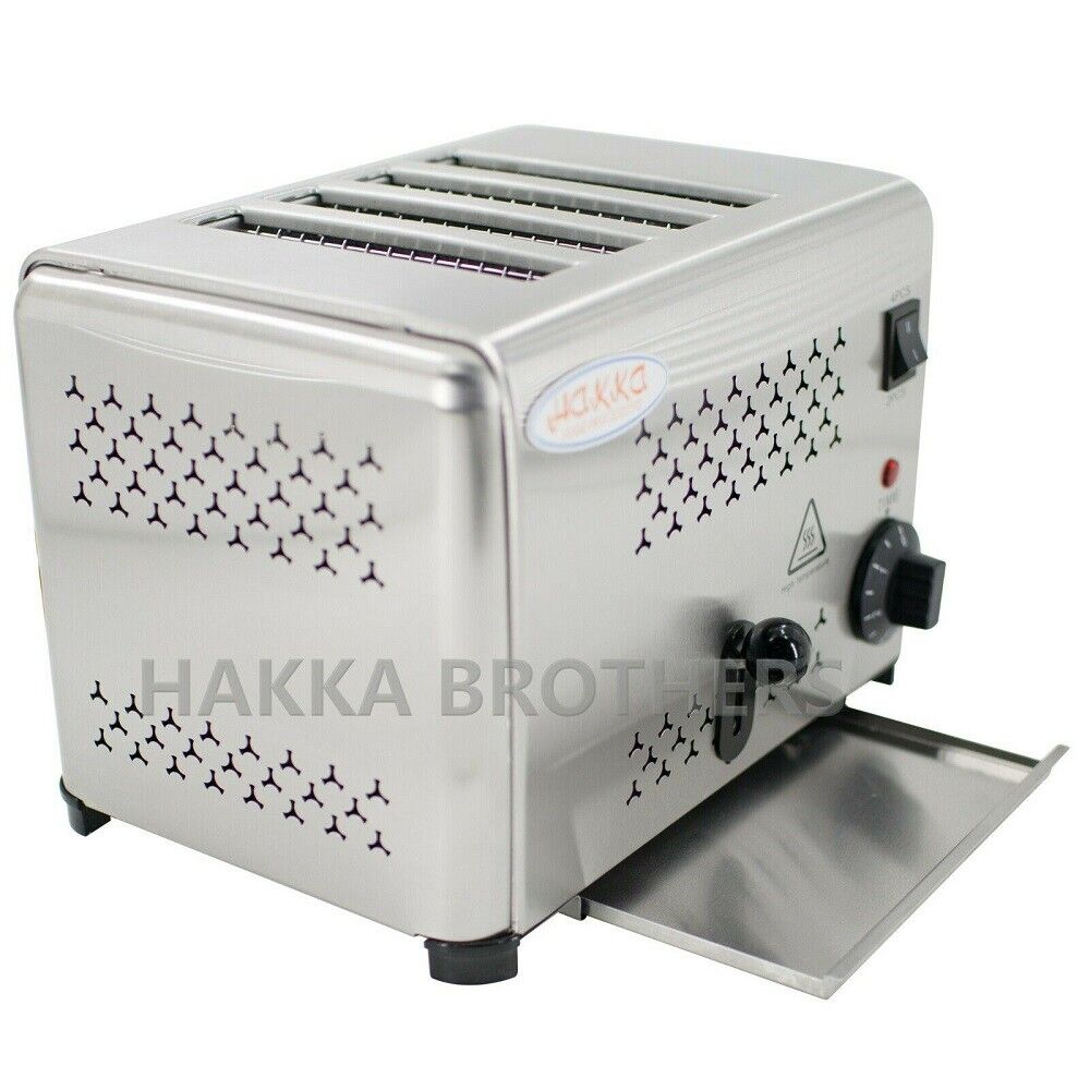 Hakka Refurbished Commercial 4 Slice Toaster Heavy-Duty Switchab