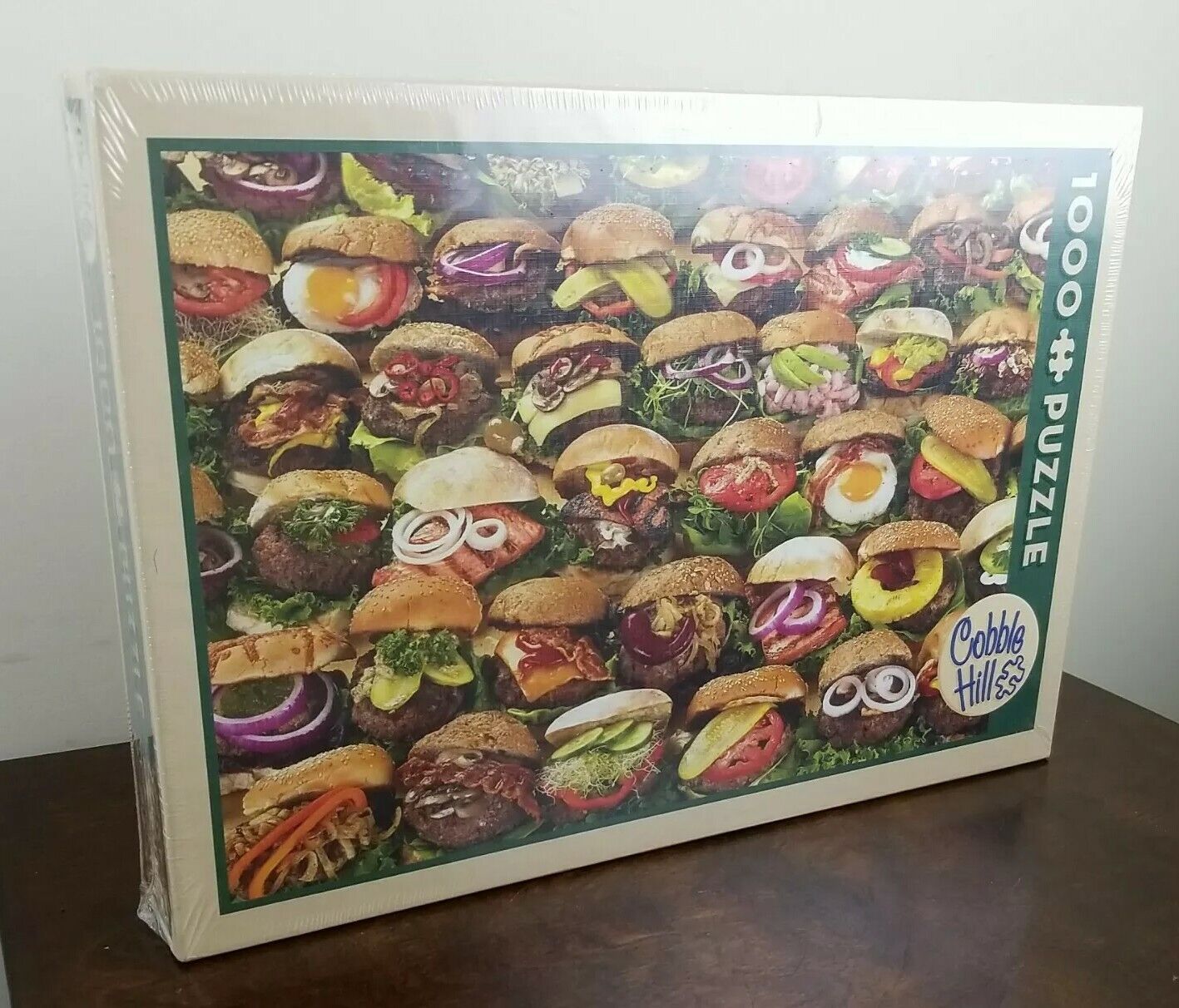 New Sealed Cobble Hill Burgers Burger Food 1000 Piece Jigsaw Puzzle