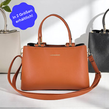 Borsa da donna elegante bella effetto pelle con tracolla in 2 misure N614/a