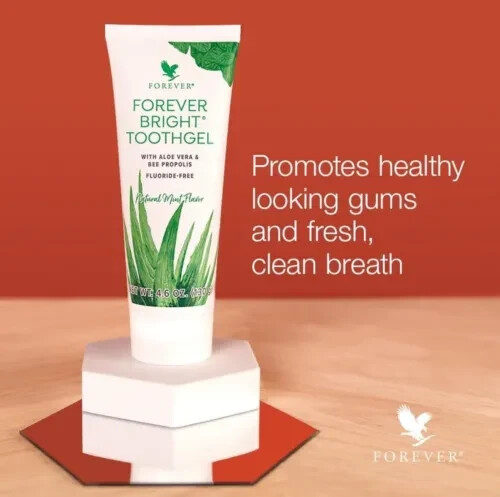 5 Forever Living Bright Toothgel With Aloe Vera NO Fluoride 4.6oz Exp 2028!