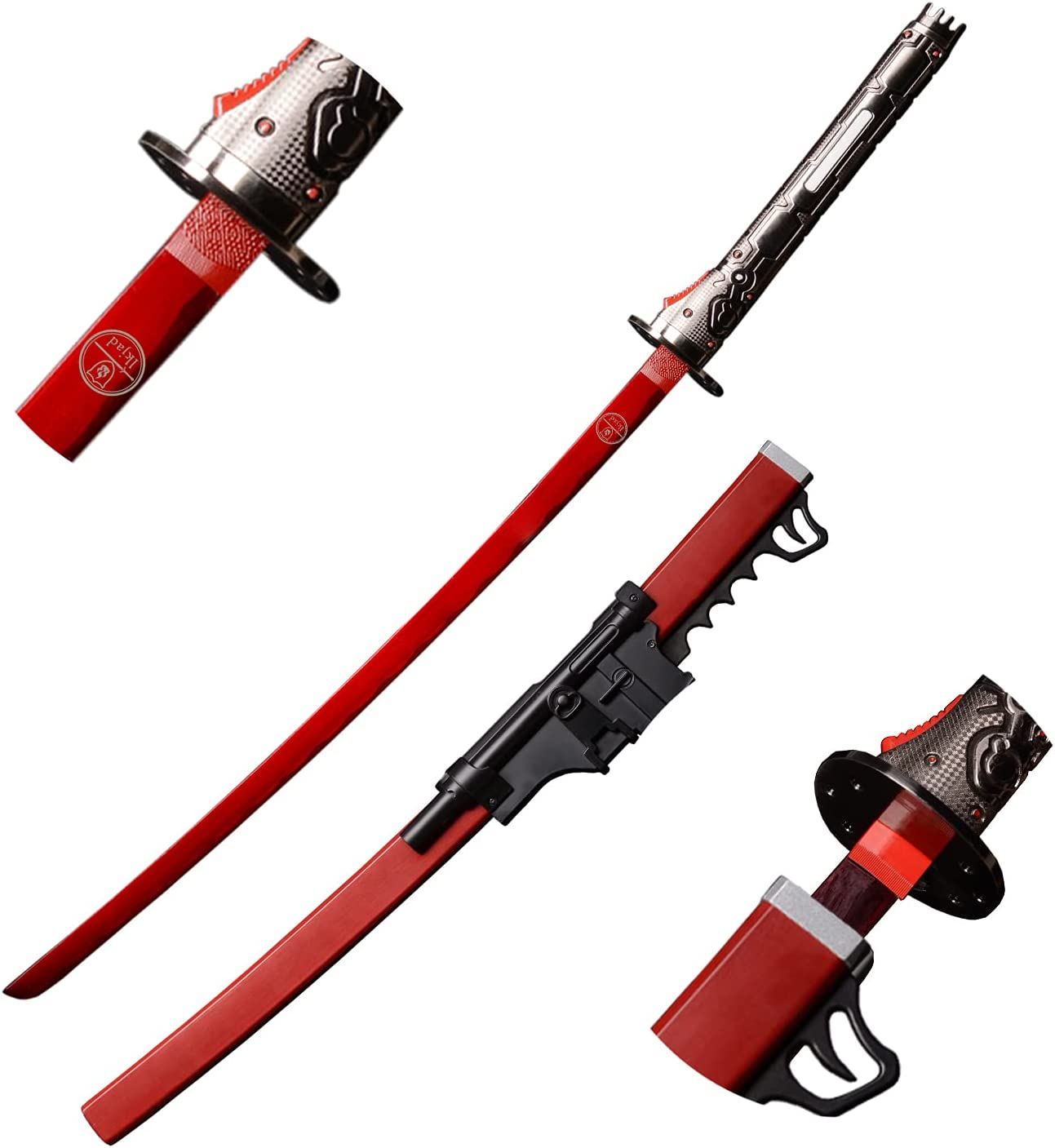  Mtxc Metal Gear Rising: Revengeance Cosplay Samuel Prop Sword  Red : Sports & Outdoors