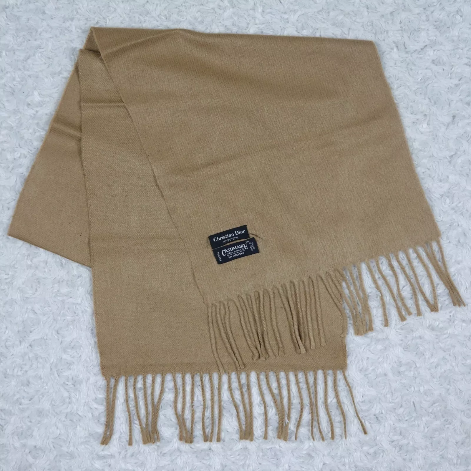 Foulards écharpes en laine marron K497 CHRISTIAN DIOR 48,5
