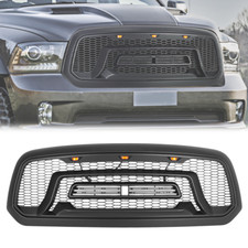 Grill Fits 2013-2018 Dodge Ram 1500 Front Grille Upper Bumper Mesh Wlettersled