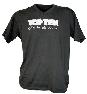 Top Ten- V-Shirt ''Get in the Ring''. S-XXL. Kampfsport. Kickboxen. Lifestyle.
