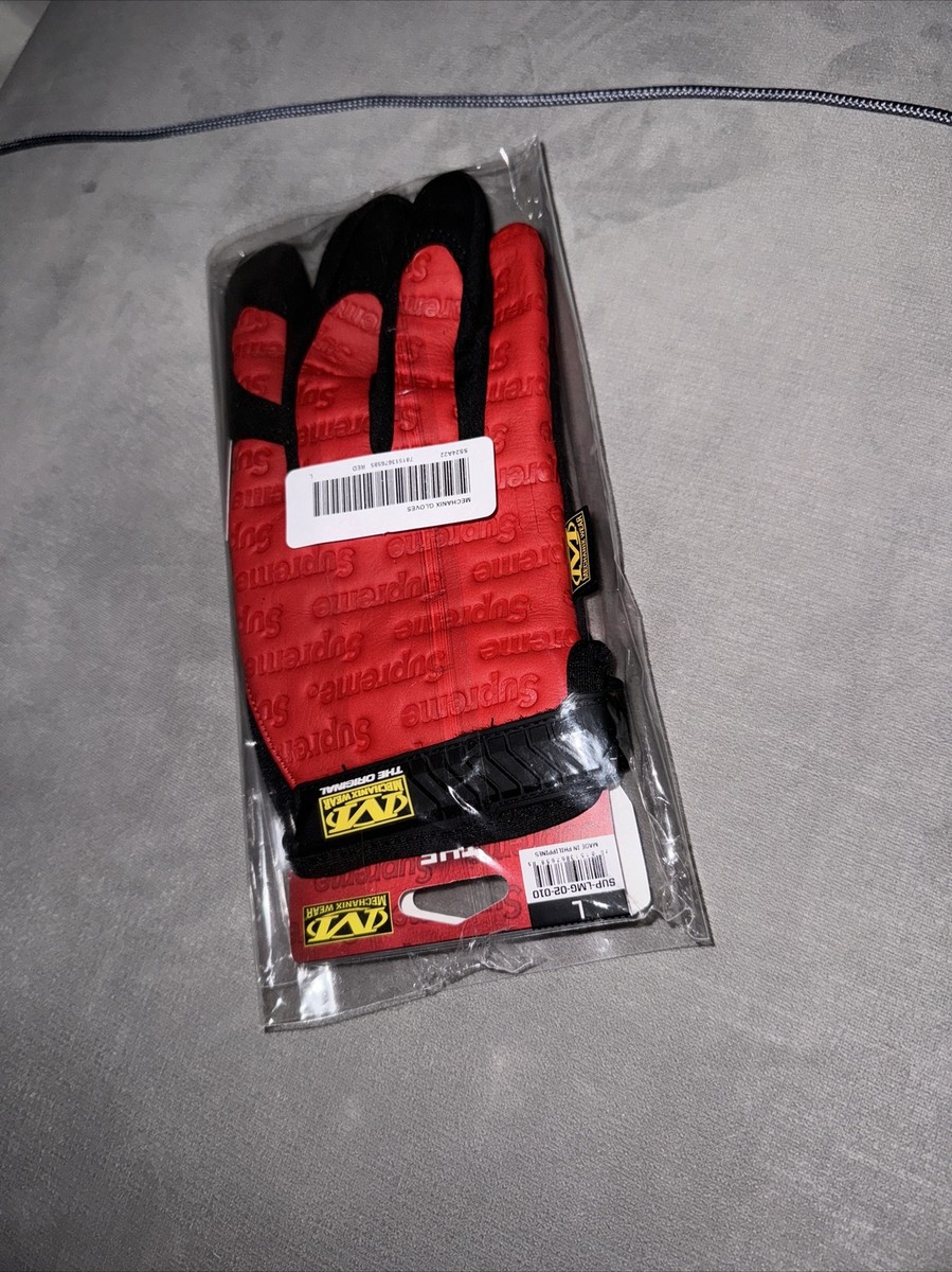 小物 Supreme Mechanix Leather Work Gloves L Supreme Mechanix Leather Work Gloves Black XL SS24 IN HAND | eBay