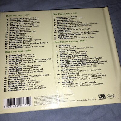 PHIL COLLINS Plays Well With Others 4 CD SET BRIAN ENO PAUL