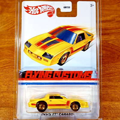 Hot Wheels Flying Customs '85 Chevrolet Camaro IROC-Z 2022 Yellow