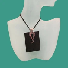 2" Rectangle Lava Rock Stone 925 Sterling Silver Handmade Pendant