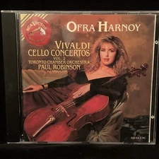 OFRA HARNOY cello - VIVALDI Cello Concertos Vol. 2 - RCA CD SOLID SILVER 1989