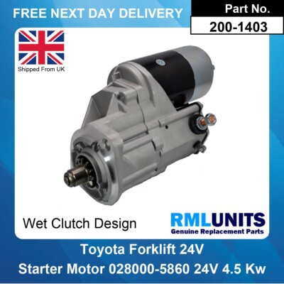 Starter Motor For Toyota Forklift 028000-6013 028000-6020 028000-5863