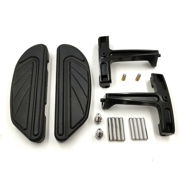 Airflow Black Passenger Floorboard Mount Bracket Kit For Harley Touring