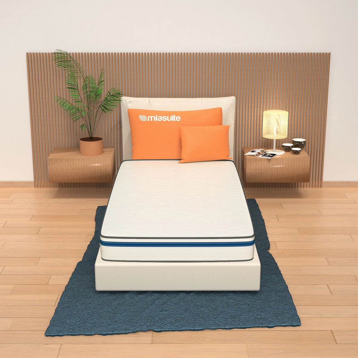 LINSY LIVING Coprimaterasso In Memory Foam 7,6 Cm – Doppio Con Fibra Di Bambù – Traspirante E Antiscivolo – CertiPUR-US