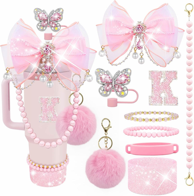 #ad #ad Letter Stickers Bling Accessories Set for Stanley 40 30 20 Oz Tumbler: Bow Straw $14.49