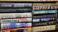 Lot of 8 Stephen King Hardcover Books Random Mix HORROR Free Shipping