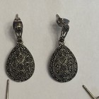 Two Pairs Of Marcasite Earrings  — photo 3