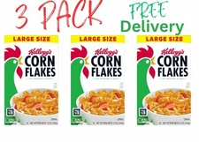 Kellogg's Corn Flakes Breakfast Cereal Original 3 pack of 12 oz FREE 🆓 DELIVERY