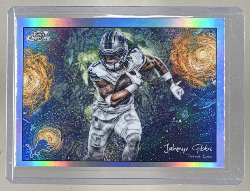 Jahmyr Gibbs 2025 Topps Cosmic Chrome #STN-15 Stars In The Night