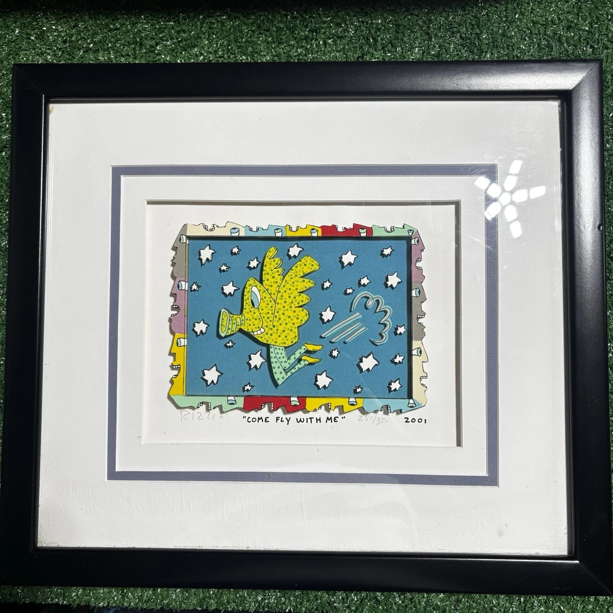 James Rizzi 3Dシルクスクリーン HOT DIGITY DOG James Rizzi 3D