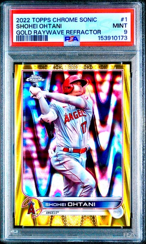 Shohei Ohtani [Sonic Gold RayWave] #1 2022 Topps Chrome Sonic card