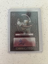 2022 Panini Chronicles - Obsidian Autographs Camilo Doval AUTO /25 RC RED 