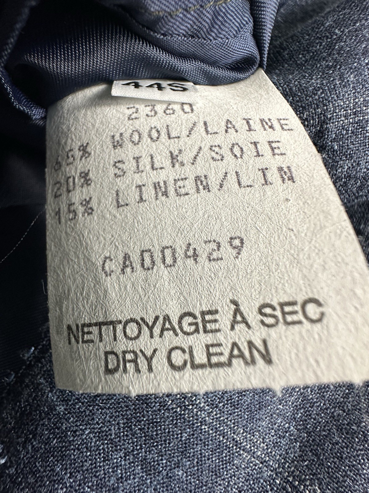 Peter Millar Blue Checked Current Wool Linen Silk… - image 6