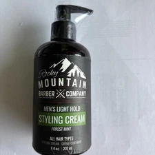 Rocky Mountain Barber Company Styling Hair Cream 8 Oz